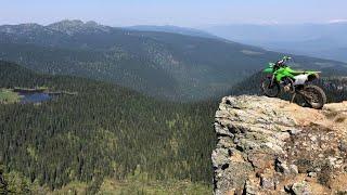 Scenic Ascent to Huge Cliff! KLX300R & KX250F Backcountry Adventure (Ep.63)