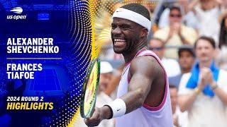 Alexander Shevchenko vs. Frances Tiafoe Highlights | 2024 US Open Round 2