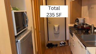 I enrolled into a Japanese language school in Japan | school apartment tour | total 235 square feet