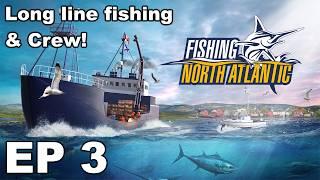 Longline fishing and Crew in Fishing North Atlantic | Eps 3