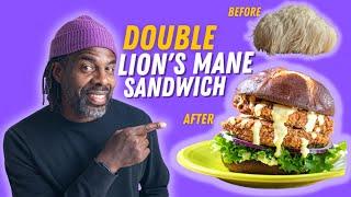 They Will Never Know - (Lion's Mane Mushroom Recipe Crispy Cajun Double Sandwich)