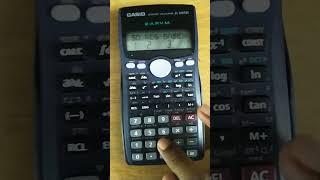 How to do Binary on Casio fx 100 Ms calculator  #shorts #tricks