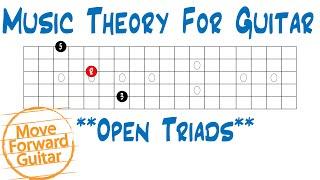 Music Theory for Guitar - Open Triads