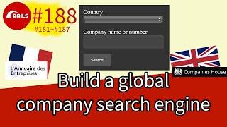 Build a international company search engine | SupeRails #188