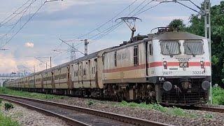 UTTARBANGA EXPRESS At Flat  110 KMPH || With Sealdah WAP7 30204 Towards New Jalpaiguri JN