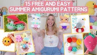 15 Free and Easy Summer Amigurumi Crochet Patterns