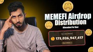 Memefi Airdrop Distribution | Memefi Airdrop Allocation plan | Memefi Update | memefi new update