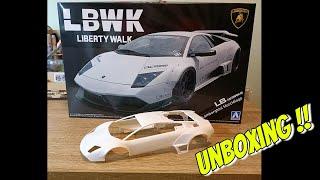 Aoshima Liberty Walk Lamborghini Murcielago - Unboxing! *New for 2024!*