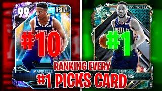 RANKING EVERY NBA DRAFT: #1 PICKS CARD FROM WORST TO BEST IN NBA 2K25 MyTEAM!!