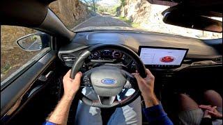 Ford Focus Hybrid [1.0 - 125 HP] VERY NARROW ROADS in Spain | POV Drive