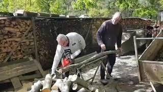 Cutting firewood