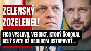 Už nebudem ďalej ustupovať! Fico vyslovil verdikt, ktorý šokoval celý svet! Toto Zelenský nečakal