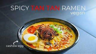 RESTAURANT STYLE Vegan Ramen Recipe | Spicy Tan Tan (Tantanmen)! (ビーガンラーメンのレシピ)