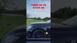 Tuned Lexus ISF walks on Stock ISF