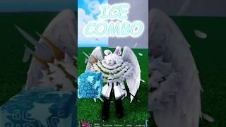 Ice V2 Combo in Blox fruits (Ice fully awakend and E claw combo) #bloxfruits #roblox #shorts