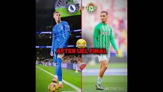 Chelsea and Betis logos after UEL final #chelsea #realmadrid #logo