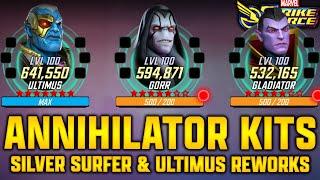 THANOS ENDGAME - GORR - GLADIATOR - ULTIMUS & SILVER SURFER REWORKS(kinda) - MARVEL Strike Force