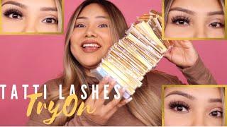 TRYING TATTI LASHES || HUGE PURCHASE || REVIEW