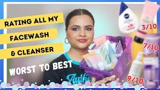 I Rated all my Facewash & Cleansers After Using them for Months || Best to Worst