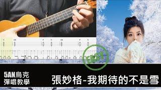 我期待的不是雪 張妙格 /烏克麗麗 合奏 彈唱/教學 #烏克麗麗 #我期待的不是雪