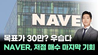 NAVER, 저점 매수 마지막 기회! 목표가 30만원? 우습다!  #박태욱｜오늘장 스탁킹!｜BUY킹스탁