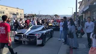 2x Pagani Huayra Leaving Exotics on Broadway