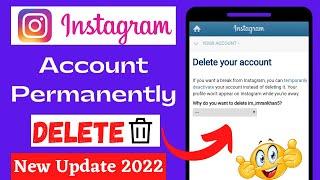 Instagram Account Delete Kaise Kare Permanently New Update 2022 | Technical Imrankhan