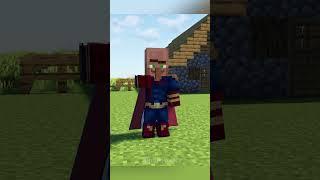 Minecraft Villager Homelander VS Iron Golem #minecraft #minecraftmemes #villager