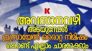 മുട്ടുന്നവർ സൂക്ഷിക്കണം ;തോൽക്കുമെന്ന് വന്നാൽ ഇസ്രായലിന്റെ സാംസൺ എല്ലാം തവിടുപൊടിയാക്കും