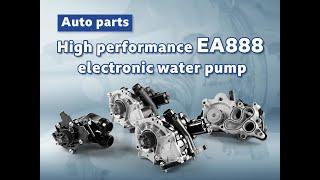 Explain these features of the high-performance EA888 water pump.