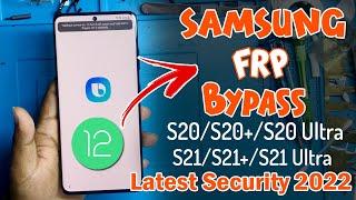 All SAMSUNG FRP BYPASS S20/S20+/S20 ULTRA/S21/S21+ [ANDROID 12] Without PC NEW SECURITY 2022