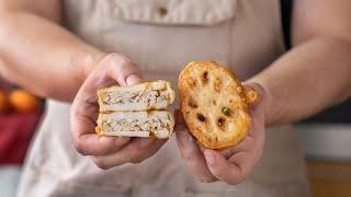 Crispy Stuffed Lotus Root with Pork