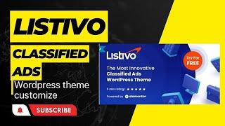 listivo Classified Ads WordPress theme customize 2023