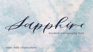 Sapphire Script Calligraphy Font Font Free Download