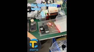 Each lamp is strictly checked by workers.#car #ambient #lights #LED #factory #bmw #benz #mercedes