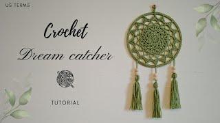 Crochet dream catcher || Crochet mandala || Wall hanging || Boho decor || Tutorial