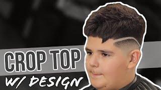 BLURRY FADE CROP TOP | Mid Fade Crop w/ Designs | BARBER TUTORIAL