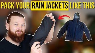 2 Rain Jacket Packing Hacks (to Save Space When Traveling)