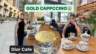 GOLD CAPPUCCINO / DIOR CAFE / NAGA FOOD IN DUBAI