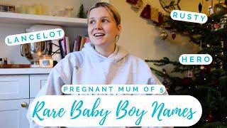 VERY RARE BABY BOY NAMES 2024| indie, boho, pretty, unique baby names I love & might use 🩵