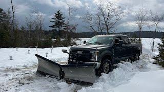 MORE TORTURE FOR THE TOUGHEST TRUCK EVER MADE! 2019 F350 POWERSTROKE PLOWING HEAVY SNOW
