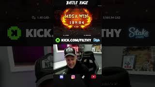 BATTLE RAGE SLOT ️ DROPS THE FURY WITH A 2.5K BIG WIN  #shorts #slots #onlineslots #casino #stake