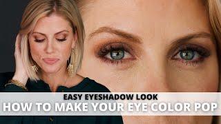 How To Make YOUR Eye Color Pop | EASY EYESHADOW LOOKS