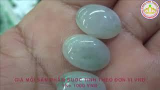 Bộ lắc 8 viên VIP bạch ngọc Jadeite A - Bảo Linh Thạch.