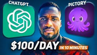 Make $100 Per Day Making AI Faceless Videos | YouTube Automation | Pictory & ChatGPT