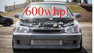 Civic EJ Turbo 600whp vs Civic Si Supercharged 380whp