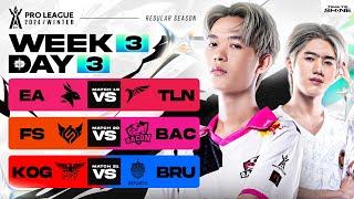 การแข่งขัน RoV Pro League 2024 Winter | รอบเก็บคะแนน Week 3 Day 3