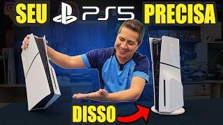 A Melhor base para PS5 Slim, item obrigatório, Vacilo da Sony, o PS5 slim vem sem base.