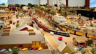 Beautiful Private Model Railroad HO Scale Train Layout at The Corona Model Railroad Society