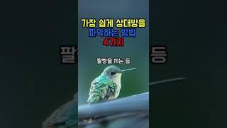 가장 쉽게 상대방을 파악하는 방법 4가지 #명언 #삶의지혜 #인생명언 #인생조언 #좋은글 #지혜